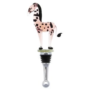 giraffe glass wine bottle stopper