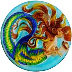 Mermaid Glass Plate