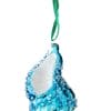 glass seashell Christmas ornament