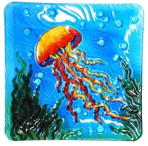 Jellyfish Glass Plate