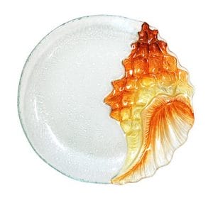 Conch Glass Plate