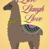 Live Laugh Love Llama Decal - For cell phones, tablets, scrpabooks, and more