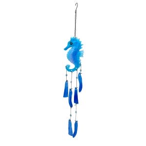 seahorse glass wind chime
