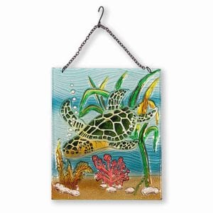 Sublime Sea Turtle Glass Suncatcher