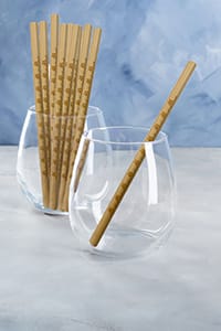 reusable bamboo drinking straws