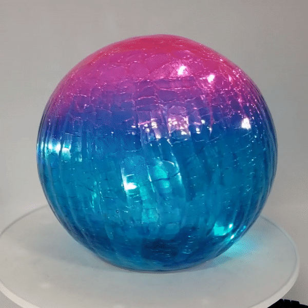 Pink and Blue Gazing Globe Light - 6" 2