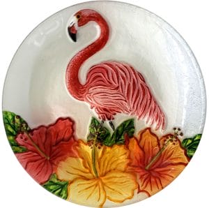 Fantastic Flamingo Glass Plate - 8" 1