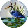 Blue Heron Glass Bowl
