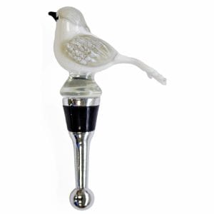 seagull glass wine bottle stopper