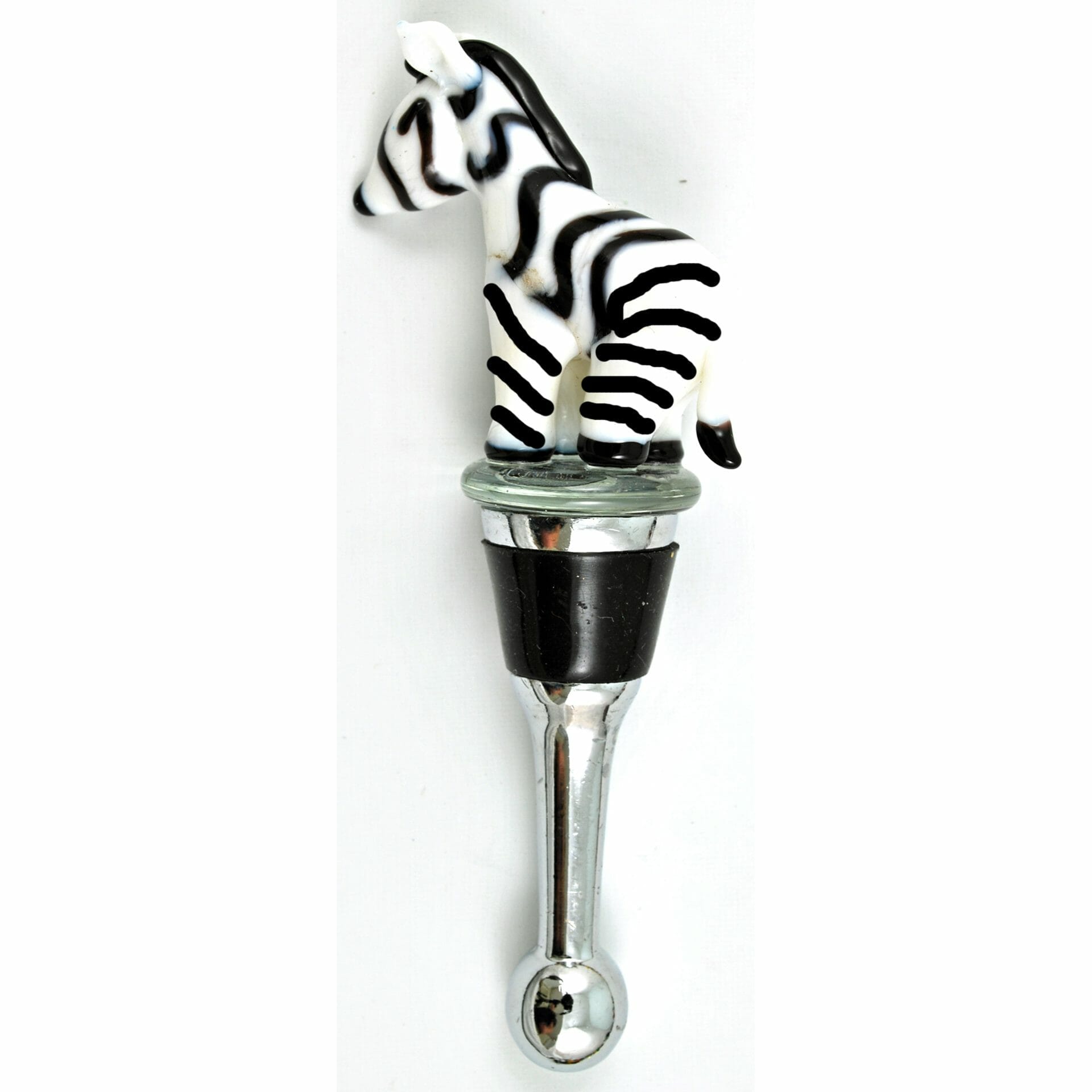 Decorative Hammered Glass Bottles With Stoppers 6 875X2 625 In at