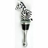 zebra glass wine bottle stopper